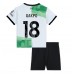 Tanie Strój piłkarski Liverpool Cody Gakpo #18 Koszulka Wyjazdowej dla dziecięce 2023-24 Krótkie Rękawy (+ szorty)